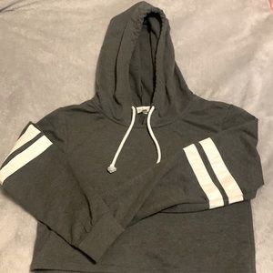 Long sleeve cropped hoodie